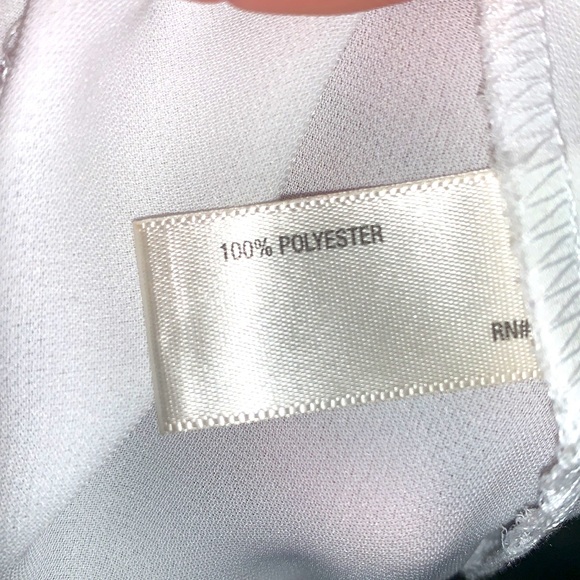 I ❤️ Ronson White Ruffle Shoulder Blouse - Picture 8 of 8